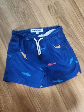 Maamgic Blue Shark Swim Shorts for Kids